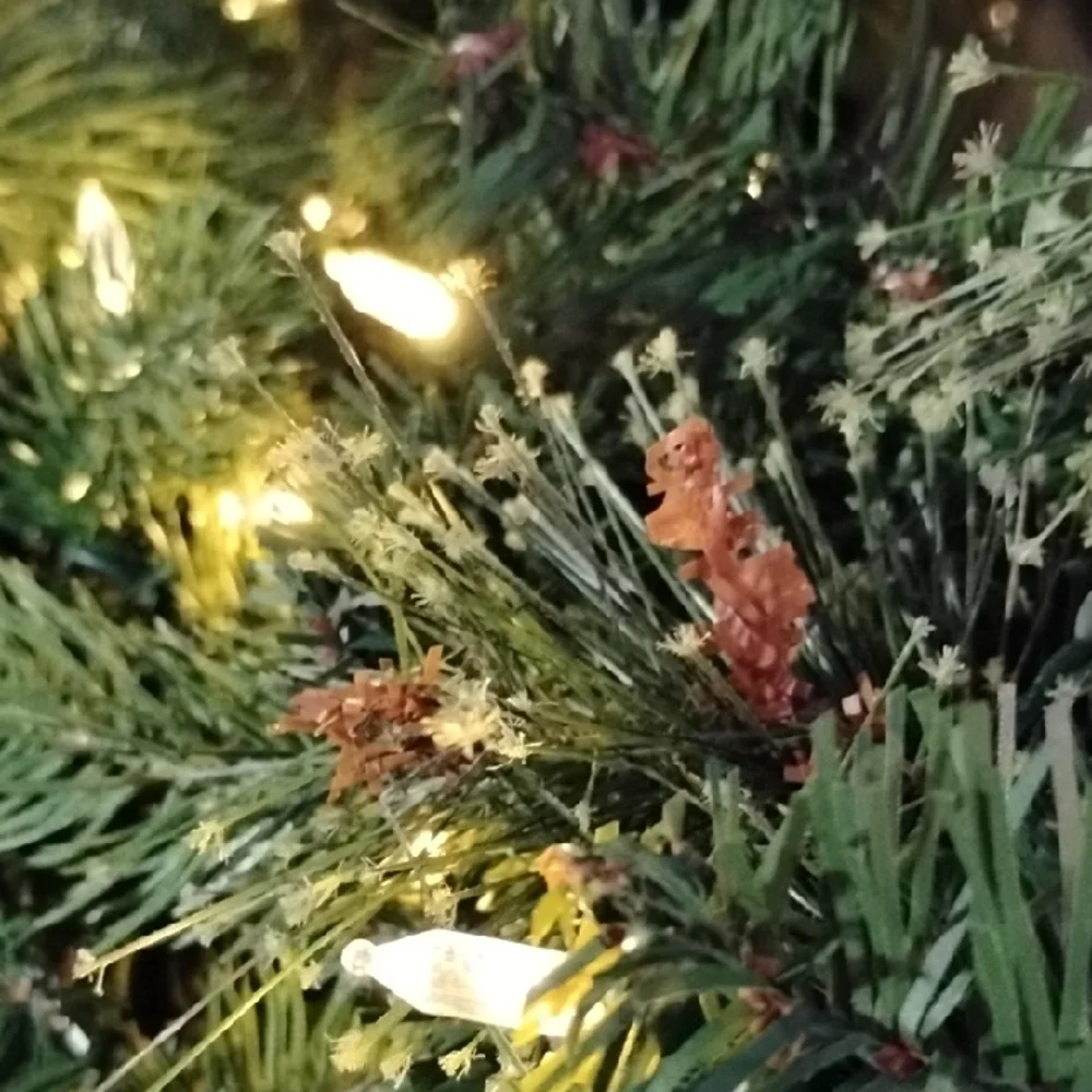 Festive Green Holiday Garland  with Lights